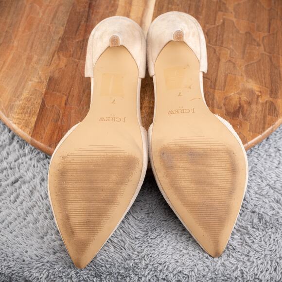 J. Crew Factory Suede d'Orsay pumps in Saddle Beige Size 7 - Picture 5 of 5